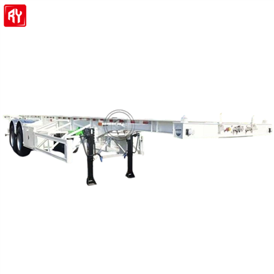 40ft Steel Skeleton Chassis Truck 2 Fusien